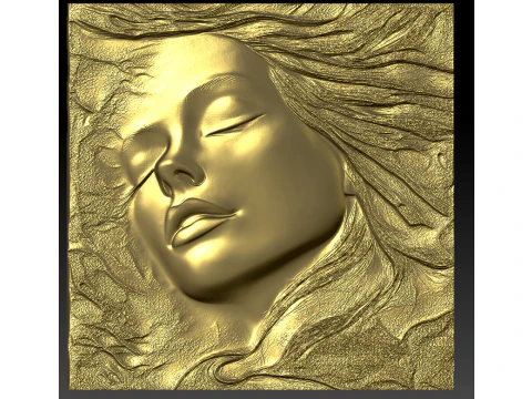 Набор барельефов с красивыми женскими лицами, 3 модели STL для 3D-печати с ЧПУ 3D Принт Модель