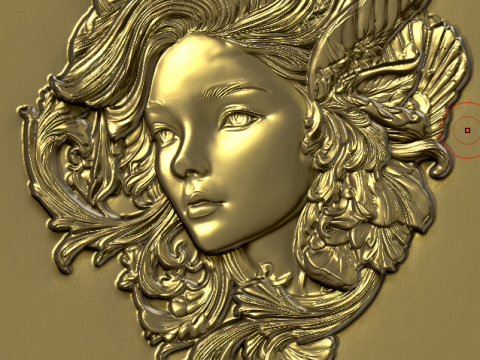 Набір барельєфів із квітковим жіночим бюстом. 5 моделей, 3D-друк з ЧПУ 3D Принт Модель