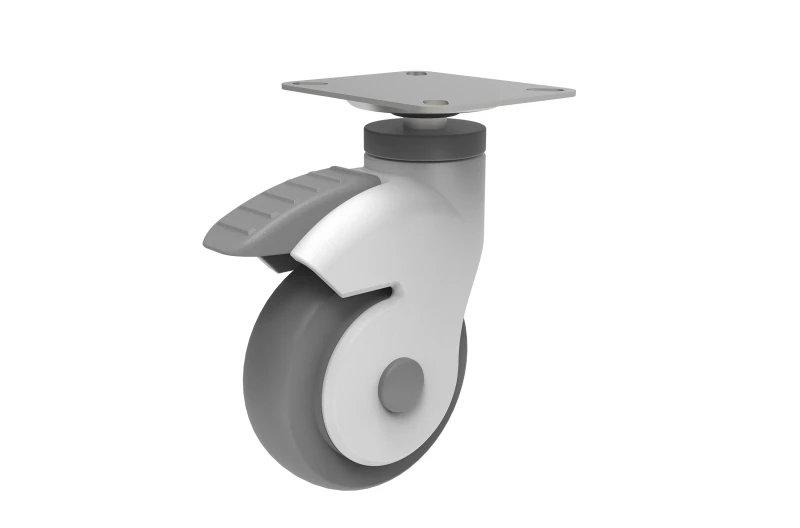 Heavy Duty Industrial Wheel 4inch 100mm 3D Model .c4d .max .obj .3ds .fbx .stl .blend