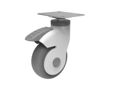 Heavy Duty Industrial Wheel 4inch 100mm 3D Model