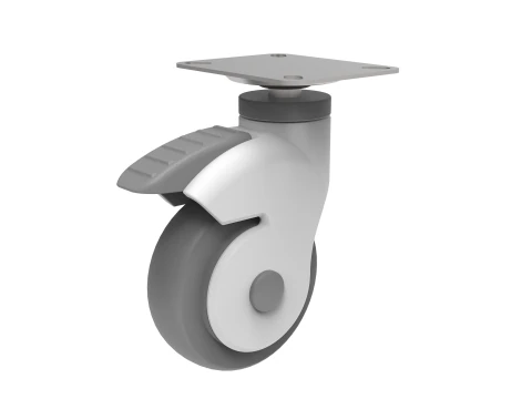 हेवी ड्यूटी औद्योगिक पहिया 4 इंच 100 मिमी 3D मॉडल