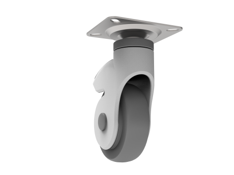 Heavy Duty Industrial Wheel 4inch 100mm 3D Model