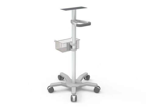 5 Wheels Trolley 3D Model