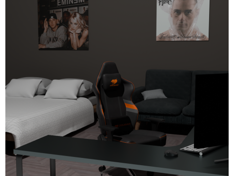 Table asset Model 3D