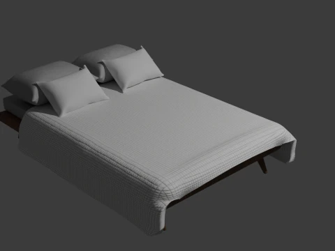 Кровать 3D Модель