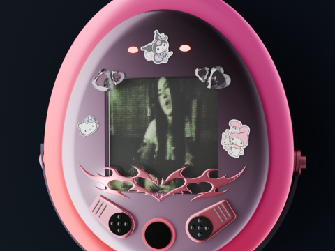 Tamagotchi ANNA PEPE animation Modello 3D