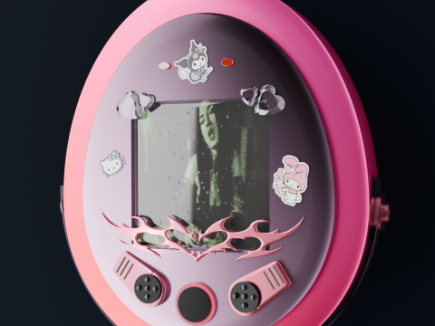 Tamagotchi ANNA PEPE animation 3D 모델