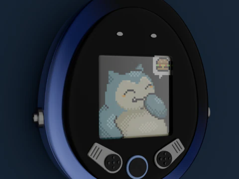 Tamagotchi 3D Model