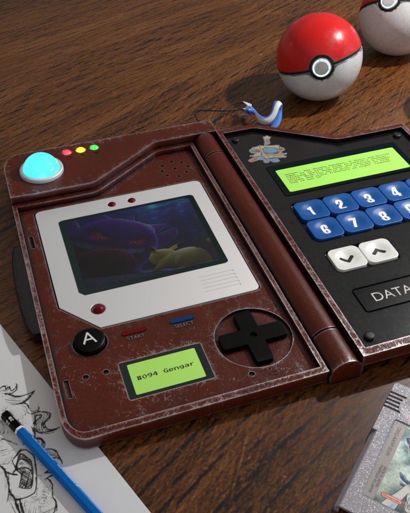 Pokdex - pokmon 3D-Modell .c4d .max .obj .3ds .fbx .stl .blend 