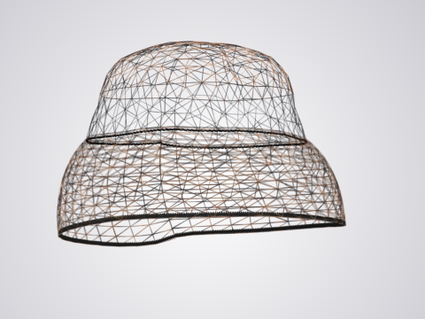 Bucket hat - Leopard design - tiger skin texture 3D मॉडल