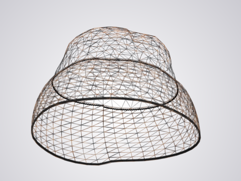 Bucket hat - Leopard design - tiger skin texture 3D मॉडल