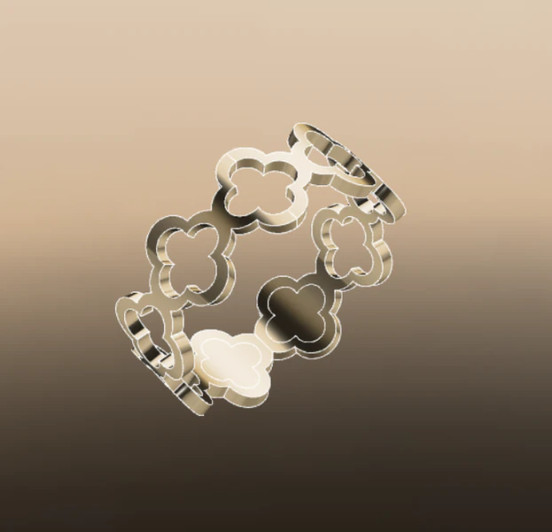 VanCleef Ring 3D Model .c4d .max .obj .3ds .fbx .stl .blend 