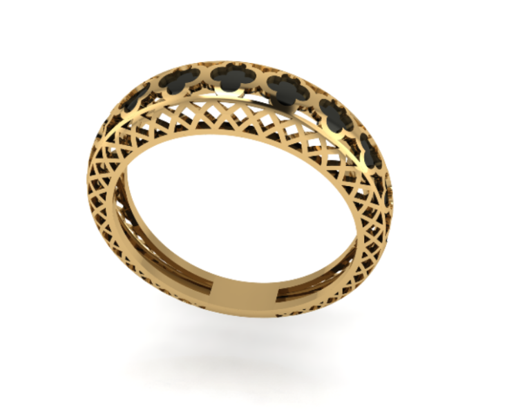Ring Tarnih VanCleef 3D Модель .c4d .max .obj .3ds .fbx .stl .blend