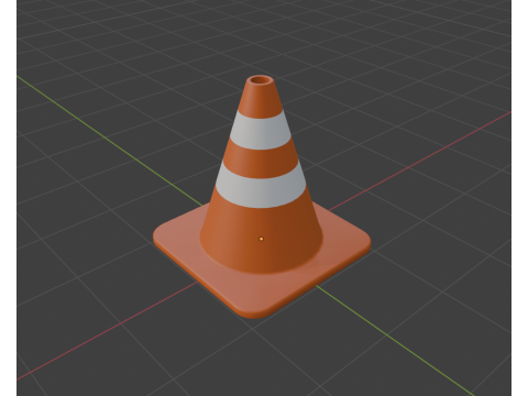Traffic cone Model 3D