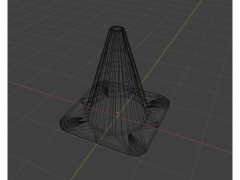 Traffic cone Model 3D