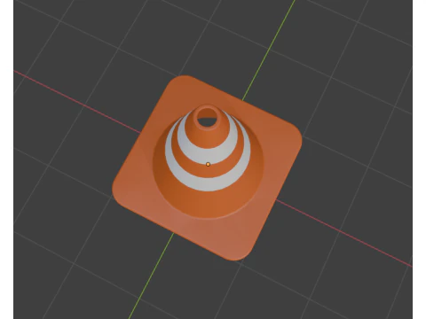 Cono stradale Modello 3D