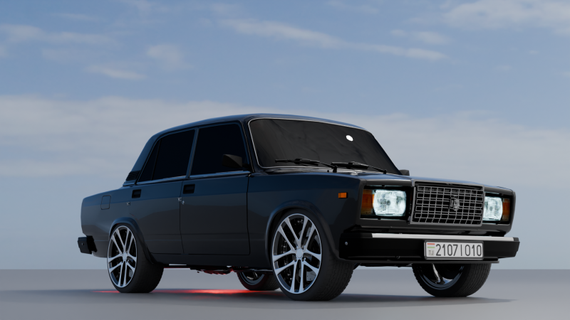 Vaz 2107 LUXURY 3D 模型 .c4d .max .obj .3ds .fbx .stl .blend 