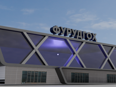 Tajikistan Dushanbe Airport Model 3D