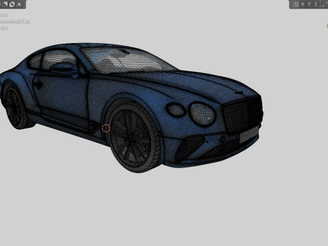 Bentley Continental GT 2018 Modello 3D