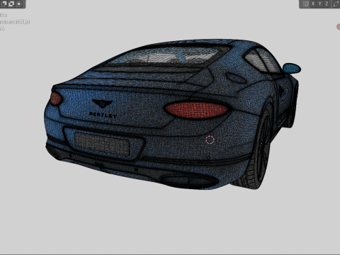 Bentley Continental GT 2018 Modello 3D