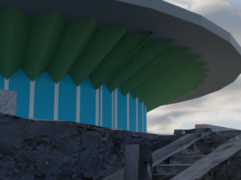 Душанбинський державний цирк 3D Модель