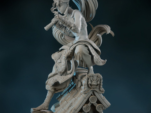 Assassin Figure Modelo de Impressão 3D