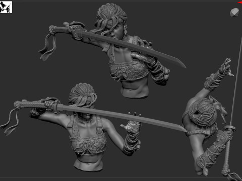 Assassin Figure Modelo de Impressão 3D