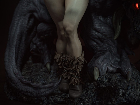 Demon Queen 3D 프린트 모델