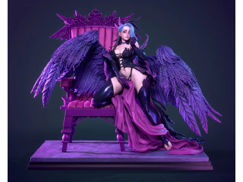 Lilim l'angelo caduto Modello di stampa 3D