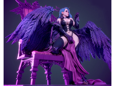 Lilim the Fallen Angel 3D 打印模型