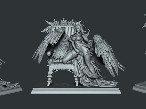 Lilim the Fallen Angel 3D 打印模型