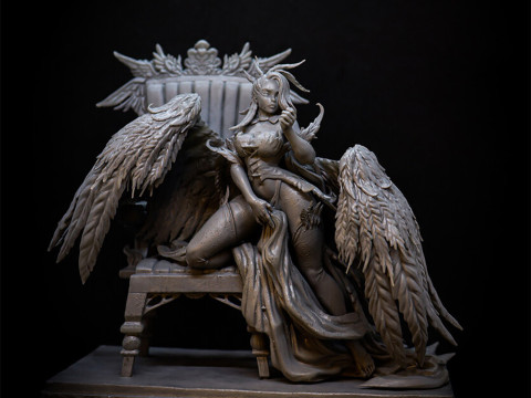 Lilim the Fallen Angel 3D 打印模型
