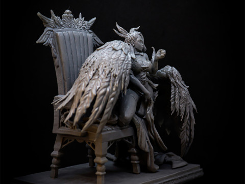 Lilim the Fallen Angel 3D 打印模型