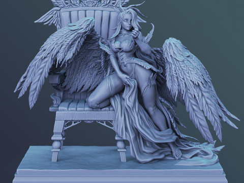 Lilim the Fallen Angel 3D 打印模型