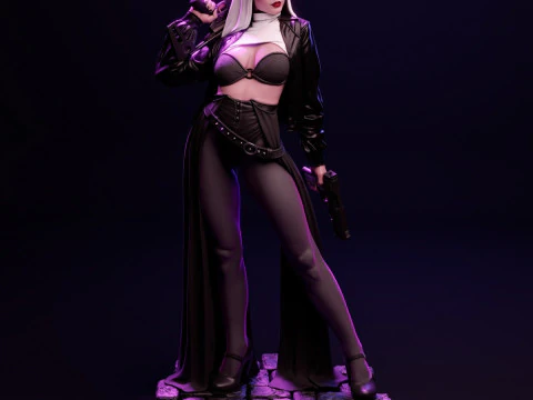 Nun 3D Print Model