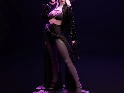 Nun 3D Print Model