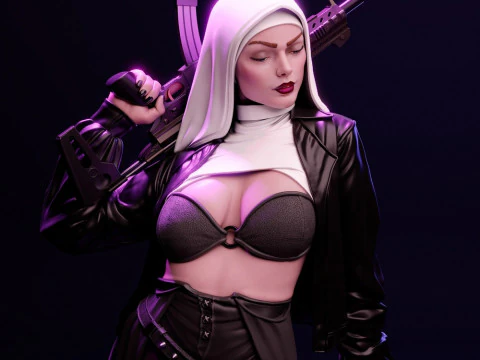 Nun 3D Print Model