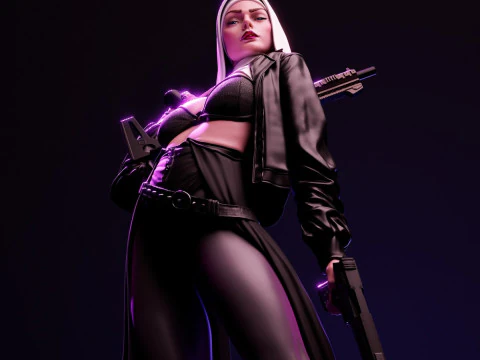 Nun 3D Print Model
