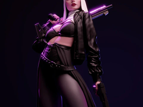 Nun 3D Print Model