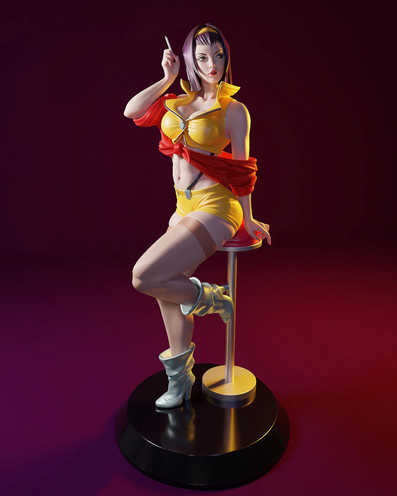 Faye Valentine 3D Print Model .c4d .max .obj .3ds .fbx .stl .blend