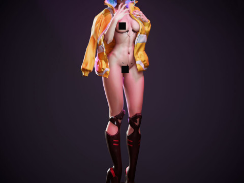 Lucy Cyberpunk 3D Druckmodell