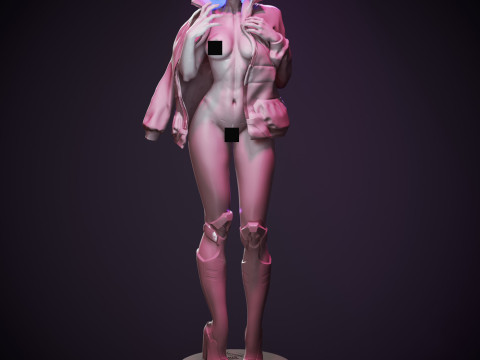 Lucy Cyberpunk 3D Druckmodell