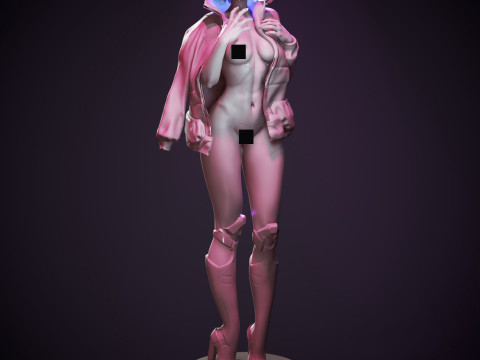 Lucy Cyberpunk 3D Druckmodell