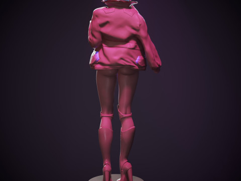 Lucy Cyberpunk 3D Druckmodell
