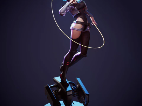 Lucy from Cyberpunk Edgerunners 3D Print Model