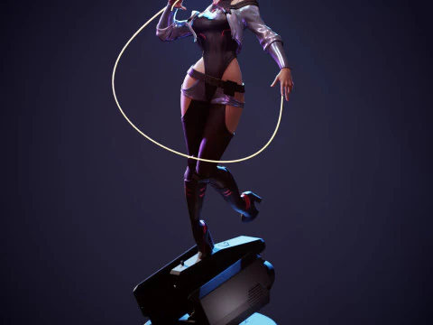 Lucy from Cyberpunk Edgerunners 3D Print Model
