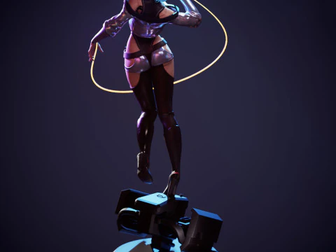 Lucy from Cyberpunk Edgerunners 3D Print Model