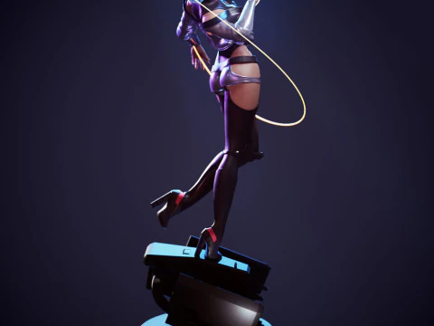 Lucy from Cyberpunk Edgerunners 3D Print Model