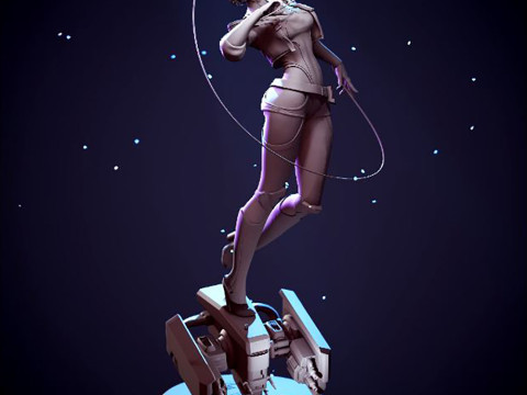 Lucy from Cyberpunk Edgerunners 3D 프린트 모델