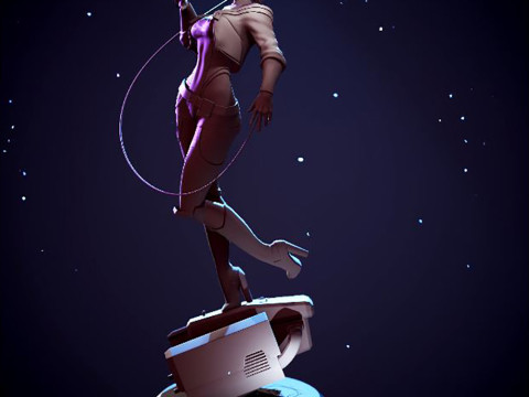 Lucy from Cyberpunk Edgerunners 3D 프린트 모델